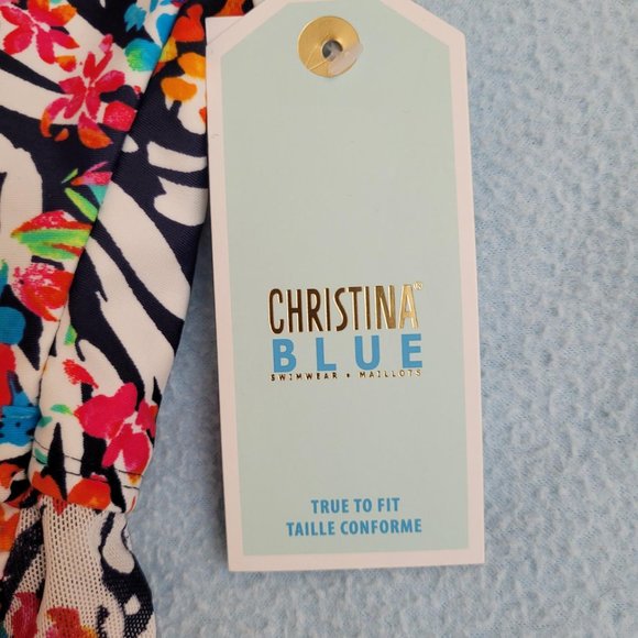 48. Christina tankini "pink rose", Size 16. NWT - Picture 3 of 4